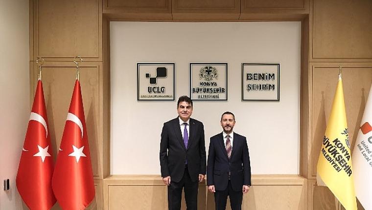 Milli Savunma Bakan Yardımcısı Heybet, Konya Büyükşehir'i Ziyaret Etti