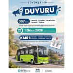 397 No'lu hat KM85 olarak sefer yapacak