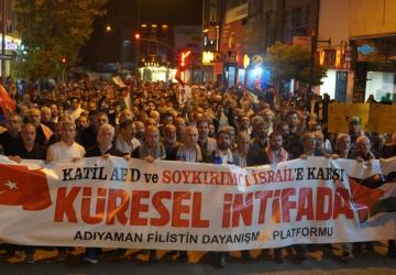 Adıyaman’da Aksa Tufanı’nın 3. yılı yürüyüşü: ‘Mekke İttifakı’nın göbeğine Gazze’yi koyalım’ - Videolu Haber