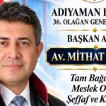 Adıyaman Barosu'nun yeni başkanı Mithat Yaşar: Başarımı üç kızıma ve merhum Nazım Pektaş'a ithaf ediyorum - Videolu Haber