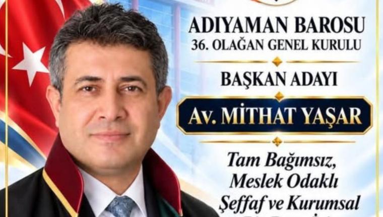 Adıyaman Barosu'nun yeni başkanı Mithat Yaşar: Başarımı üç kızıma ve merhum Nazım Pektaş'a ithaf ediyorum - Videolu Haber