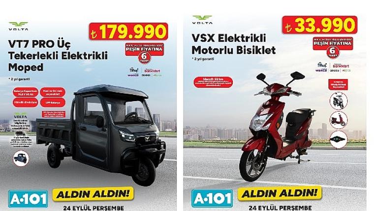 A101'de Elektrikli Moped Satışı