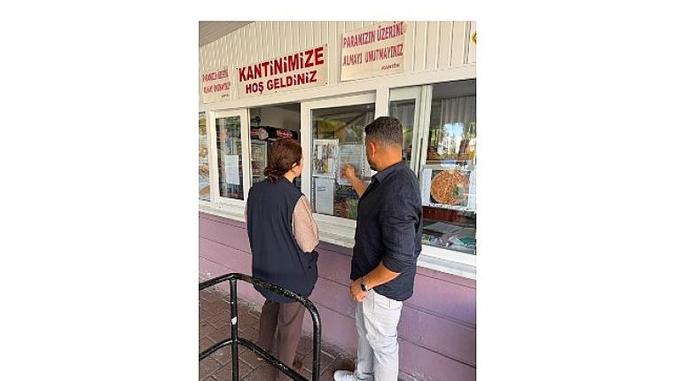Kemer'deki kantinlerde denetim