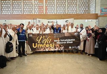 Konya Büyükşehir'in “Vefa Umresi Projesi"nde Üçüncü Kafile Dualarla Uğurlandı