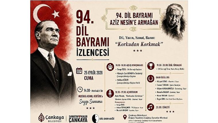 94. Dil Bayramı Aziz Nesin'e Armağan Ediliyor