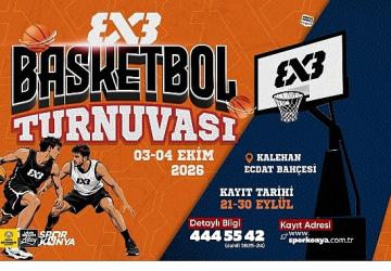 Konya'da 3X3 Basketbol Heyecanı Başlıyor