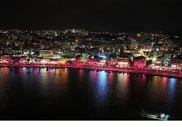 YEDAŞ, Meme Kanseri Farkındalığı İçin Samsun Atakum Sahili'ni Pembeye Bürüdü