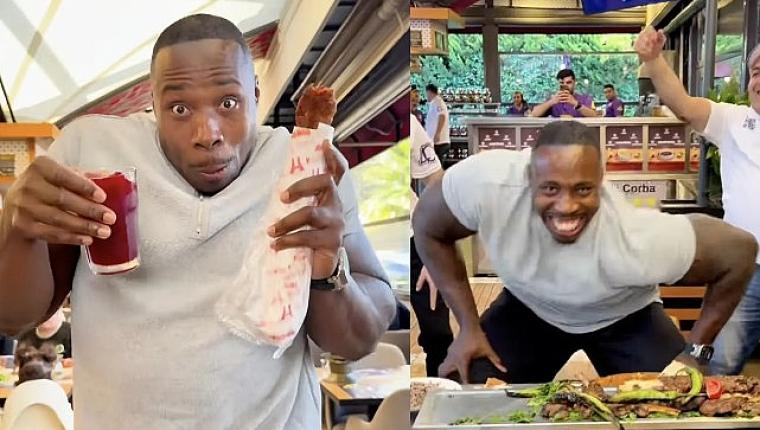 Sosyal medya fenomeni Big Groove İstanbul'da kebap ziyafetiyle dans etti