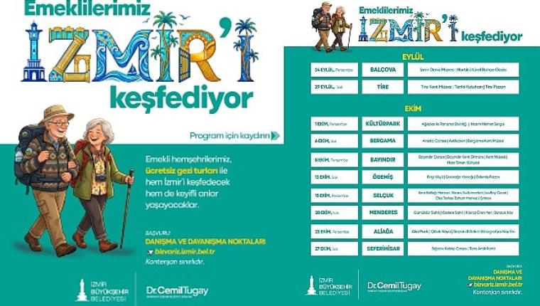 İzmir'in emeklileri kenti keşfetmeye devam ediyor