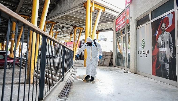 Çankaya'nın pazarlarında hijyen mesaisi