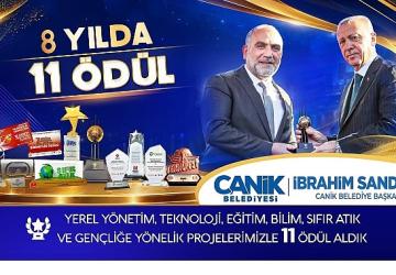 Canik Belediyesi Ödüllere Doymuyor
