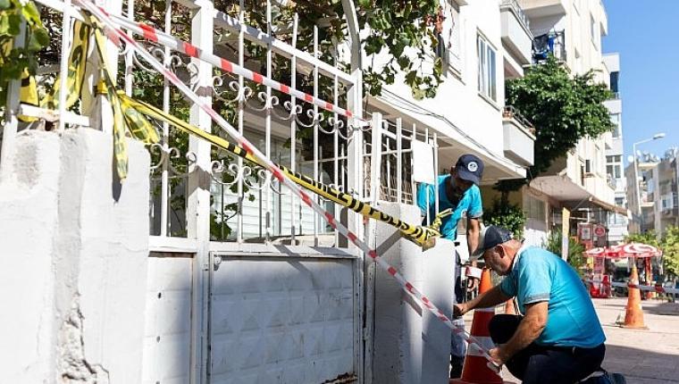 Yenişehir Belediyesi çökme bölgesinde tüm önlemleri aldı