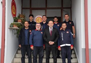 Başkan Selçuk Yıldız'dan İtfaiye Haftası'nda anlamlı ziyaret