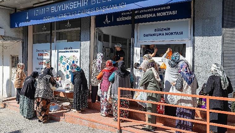Büyükşehir, dayanışma noktalarıyla İzmirlinin yanında