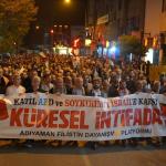 ADIYAMAN (PERRE) - (Murat KAYIŞ/Musa GÜRBÜZ) - Aksa Tufanı'nın üçüncü yılı dolayısıyla Adıyaman Filistin Dayanışma Platformu tarafından düzenlenen yürüyüşe binlerce kişi katıldı.