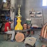 ADIYAMAN (PERRE) - (Berfin GÜRBÜZ) - Rize'de yapımı devam eden Recep Tayyip Erdoğan Camii'nin mimari süslemelerinde kullanılacak İtalyan Manetti marka altın varaklar, Adıyaman'ın Kahta ilçesinde faaliyet gösteren Elisa K...