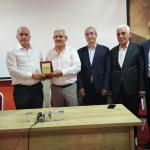 ADIYAMAN (PERRE) - Mustafa KAMIŞ - AK Parti Adıyaman Milletvekili Hüseyin Özhan, AK Parti Kahta İlçe Teşkilatı ile birlikte Akıncılar Belediye Başkanı İsmet Çetinkaya'yı makamında ziyaret etti.
