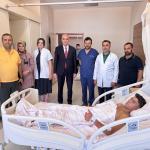ADIYAMAN (PERRE) - Şeriban ÖZÇAKMAK - Adıyaman Eğitim ve Araştırma Hastanesi'nde halk arasında "kunduracı göğsü" olarak bilinen Pectus Excavatum rahatsızlığı bulunan hastaya kapalı yöntemle Nuss Operasyonu başarıyla uygu...