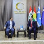 ANKARA (PERRE) - (Berfin GÜRBÜZ) - Türkiye Cumhuriyeti Erbil Başkonsolosu Erman Topçu başkanlığındaki heyet, Türkmen Millî Bayramı dolayısıyla Irak Kürt Bölgesel Yönetimi Etnik ve Dinî Oluşumlardan Sorumlu Bakanı ve Irak...