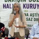 ADIYAMAN (PERRE) - (Şeriban ÖZÇAKMAK) - Demokratik Bölgeler Partisi DBP Eş Genel Başkanı ve İstanbul Milletvekili Çiğdem Kılıçgün Uçar, partisinin "Barışın Sözünü Halkla Kuruyoruz" çalışmaları kapsamında Adıyaman'da tema...