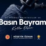 ADIYAMAN (PERRE) - (Murat KAYIŞ) - AK Parti Adıyaman Milletvekili Hüseyin Özhan, 24 Temmuz Gazeteciler ve Basın Bayramı dolayısıyla yayımladığı mesajda, özgür ve sorumlu basının demokratik toplumların en önemli yapı taşl...