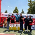 ADIYAMAN (PERRE) - (Emrah PARLAR) - Konya'da yaklaşık 900 sporcunun katılımıyla düzenlenen Otizm, Down Sendromu ve Mental Türkiye Atletizm Şampiyonası'nda Adıyamanlı özel sporcular, üç Türkiye şampiyonluğu ve iki Türkiye...