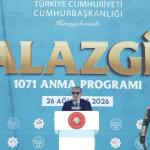 MUŞ (PERRE) - (Berfin GÜRBÜZ) - Cumhurbaşkanı Recep Tayyip Erdoğan, Malazgirt Zaferi'nin 955'inci yıl dönümü dolayısıyla düzenlenen 1071 Anma Programı'nda yaptığı konuşmada, Türkiye'nin bölgedeki politikalarına ve Terörs...