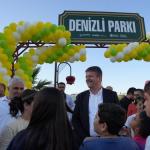 ADIYAMAN (PERRE) - (Berfin GÜRBÜZ) - Adıyaman Belediye Başkanı Abdurrahman Tutdere'nin girişimleri ve Denizli Büyükşehir Belediyesi'nin desteğiyle Karapınar Mahallesi'nde yapılan 3 bin 500 metrekarelik Denizli Parkı töre...