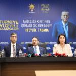 ADANA (PERRE) - (Berfin GÜRBÜZ) - Adalet Bakanı Akın Gürlek, "Türkiye Yüzyılı Buluşmaları" kapsamında ziyaret ettiği Adana'da, 2028 seçimlerine ilişkin açıklamalarda bulundu.