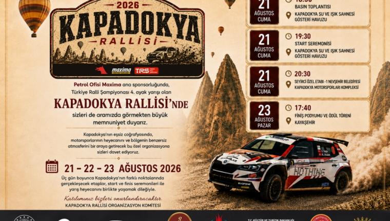 Türkiye Ralli Şampiyonası Nevşehir’de Toprak Parkura Çıkıyor