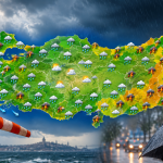 Meteoroloji’den Kuvvetli Yağış ve Rüzgâr Uyarısı