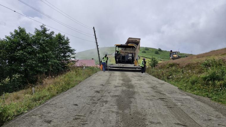 Trabzon’da 4 İlçede Ulaşım İçin 13 Kilometrelik Yol Yenilendi