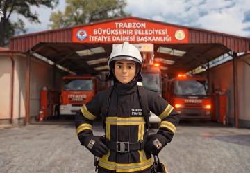 Trabzon İtfaiyesinden Yangın Anında Doğru Davranışları Anlatan Animasyon